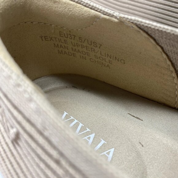 Vivaia Women’s Margot 2.0 Knit Flats – Tan, Size 7 - Picture 3 of 6